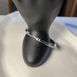 All silver with roman lining kada