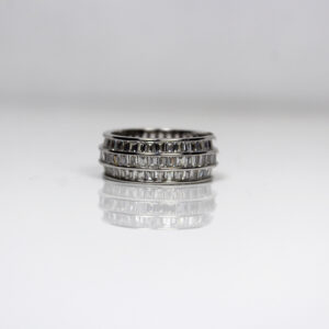 2 piece solitaire band style ring