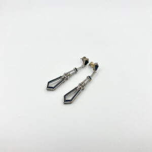 Black victorian dangllers from ekatvajewls