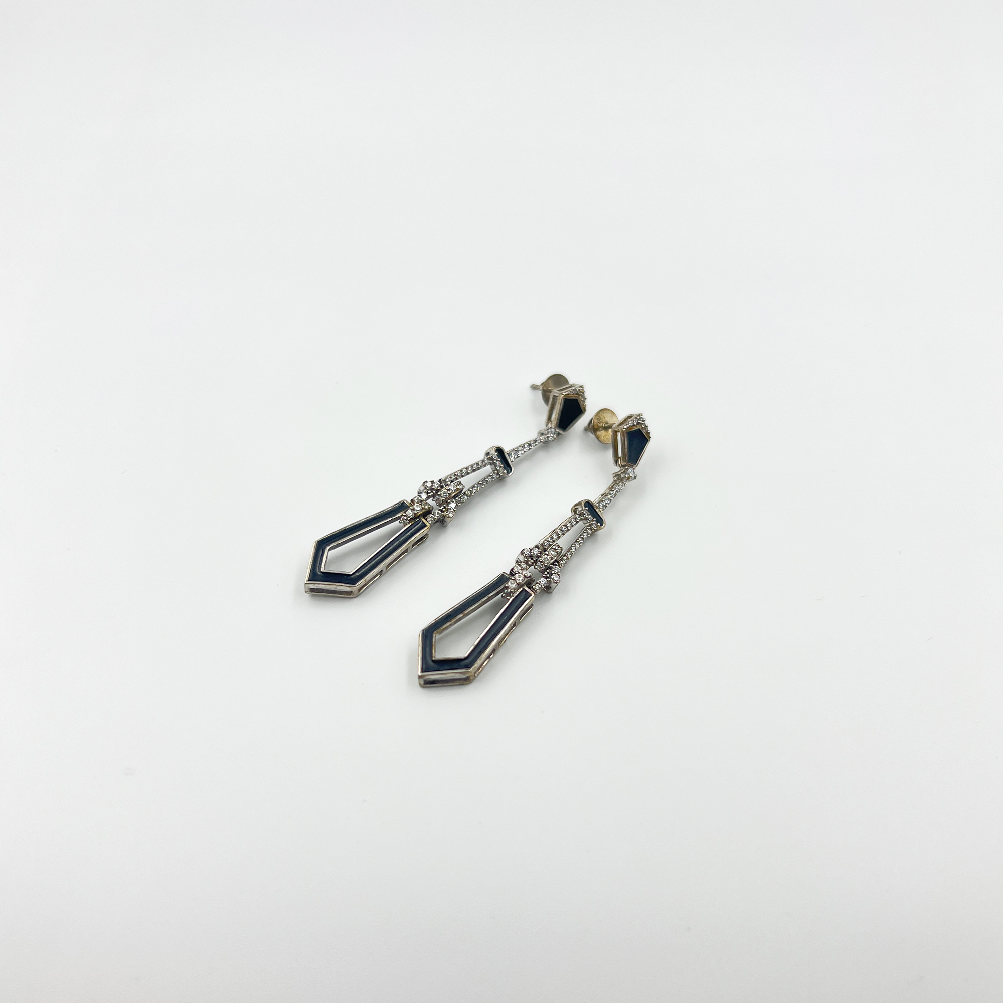 46 Black victorian dangllers from ekatvajewls