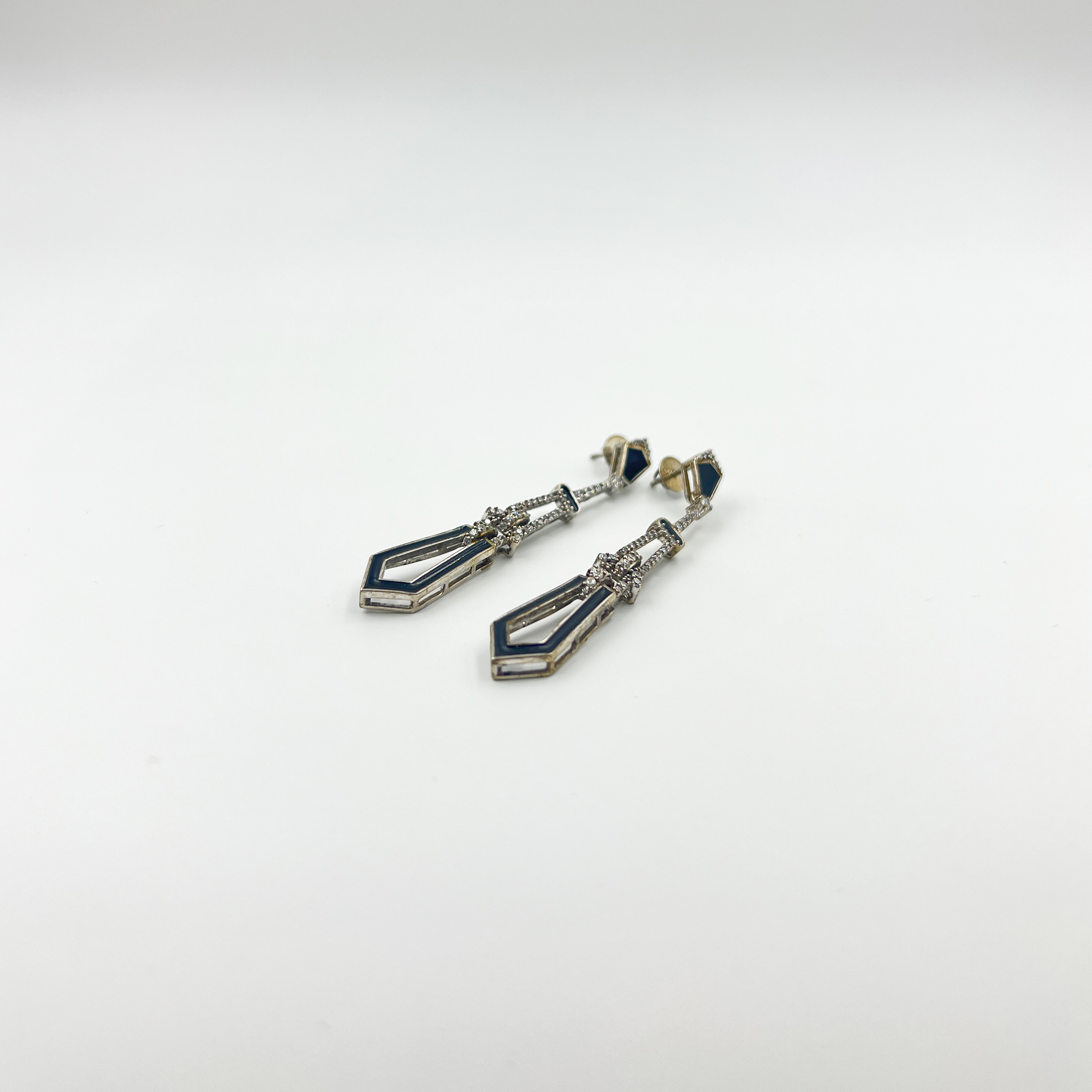 47 Black victorian dangllers from ekatvajewls