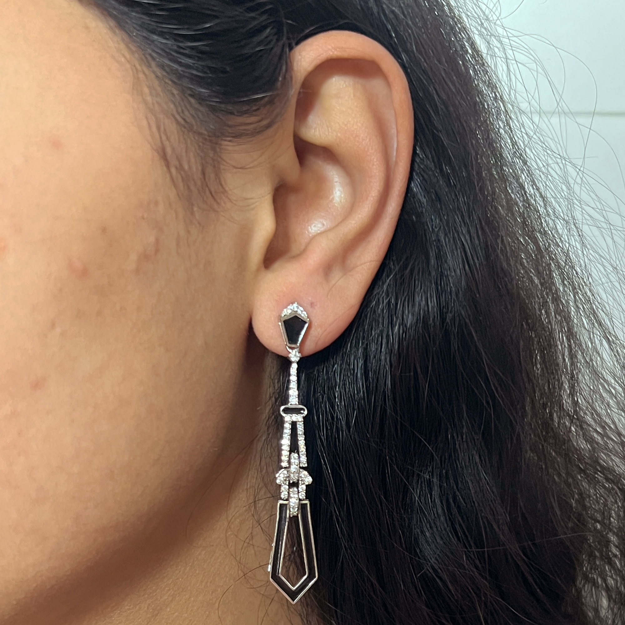 48 Black victorian dangllers from ekatvajewls