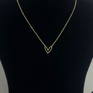 Yellow Gold Heart Necklace
