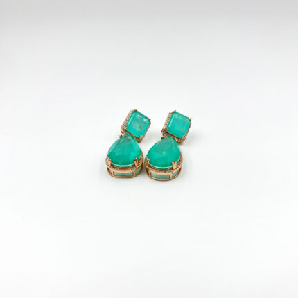 Emerald Drops Earrings from ekatvajewls