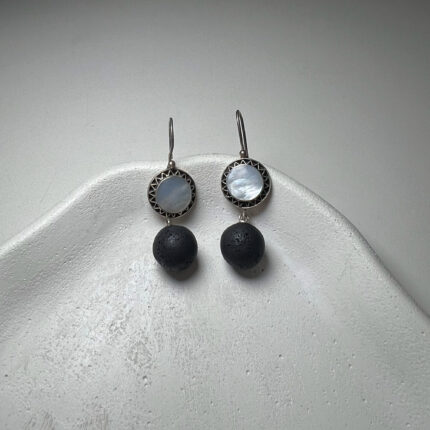 Dark Moon Mirror Earrings