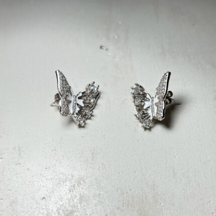 Crystal Butterfly Blaze Earrings