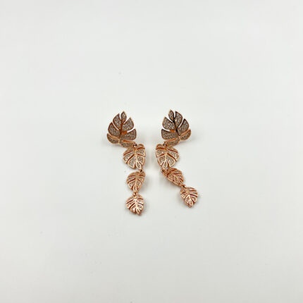 Golden Leaffall Earrings from ekatvajewls