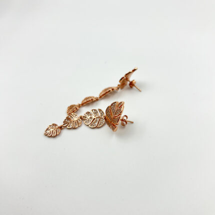 Golden Leaffall Earrings from ekatvajewls