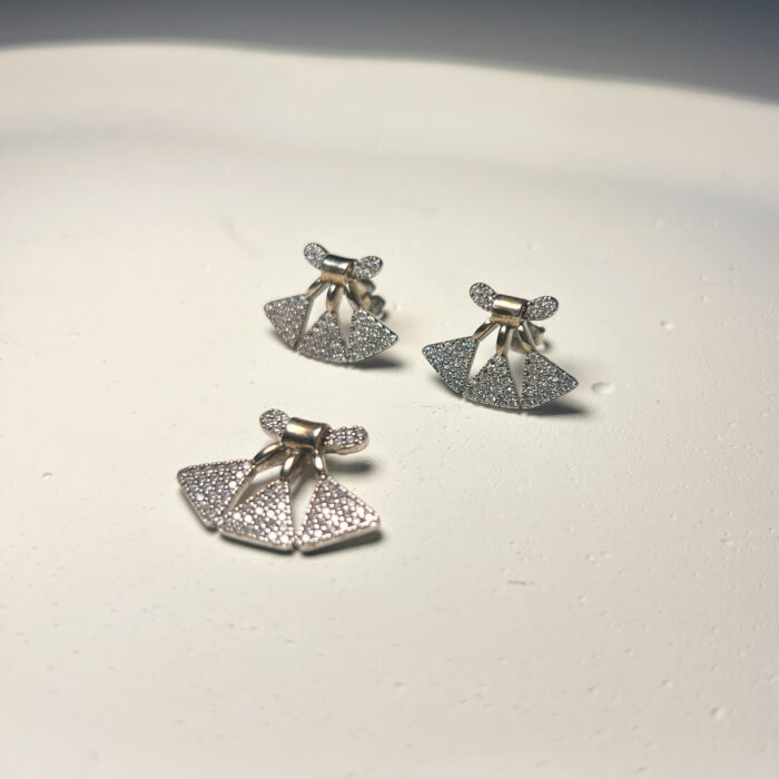 Glitter Knot Studs